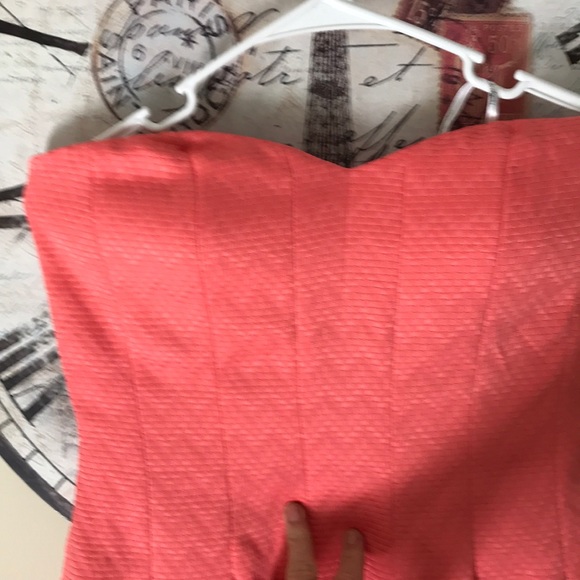 Guess Dresses Guess Strapless Dress Peach Size 8 Poshmark